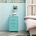 drawer unit on casters white